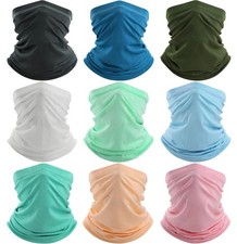 UPF 50 Cooling Fishing Neck Gaiter UV Sun Protection Face Mask for Men  Women