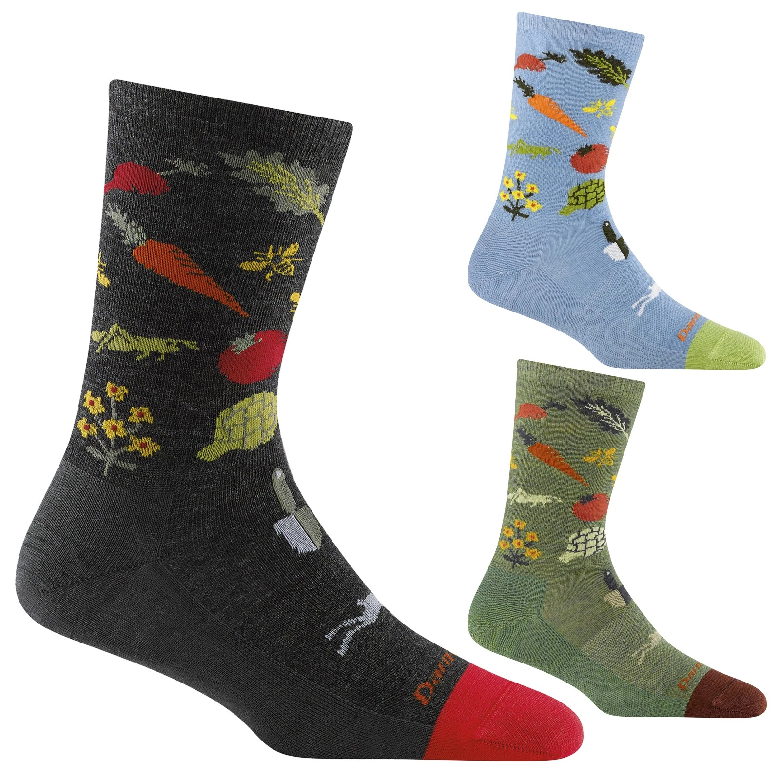 Darn Tough - Ladies Vegetable Patterned Lightweight Merino Wool Crew Socks
Opens in a new window or 