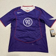 Nike Total 90 Soccer Jersey Medium Purple/White/Red IM6299-547 NWT