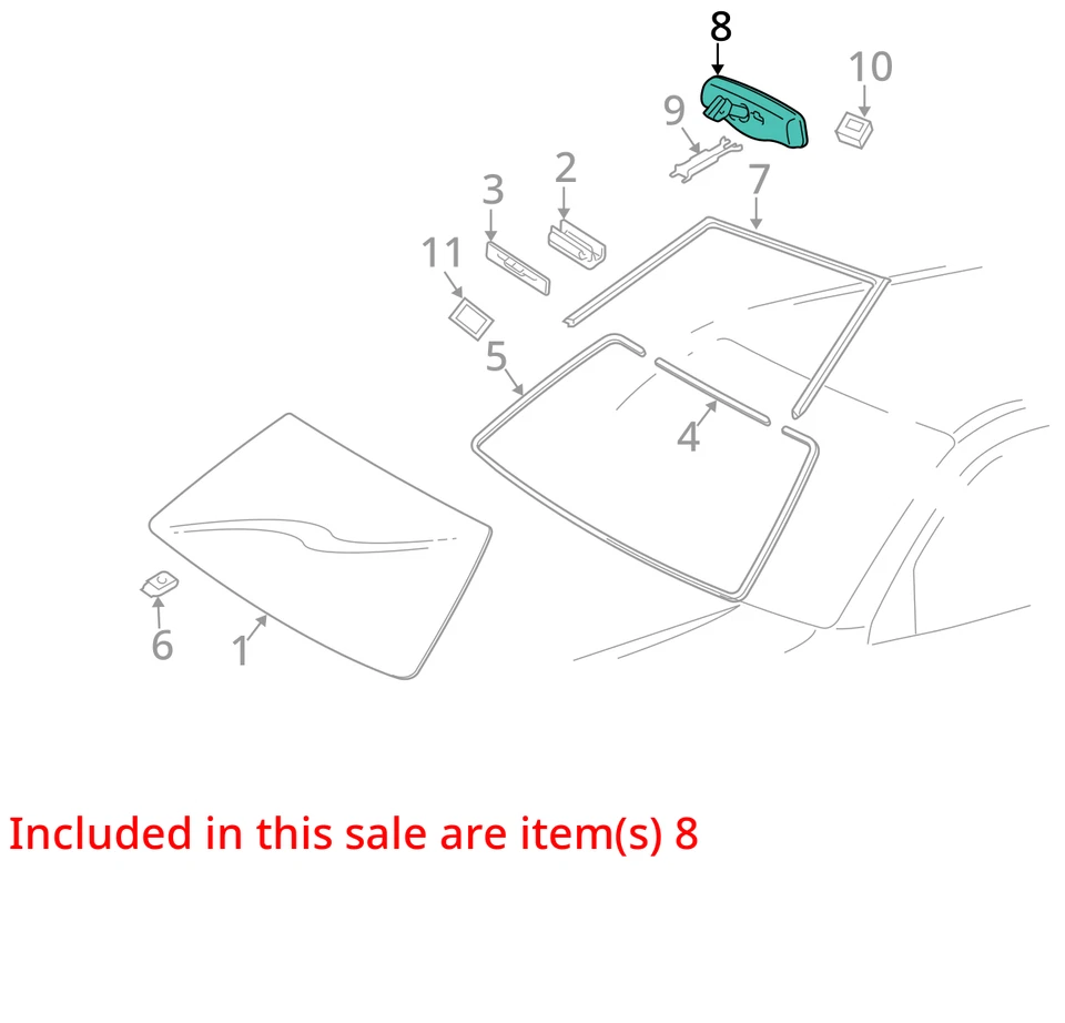 Espejo retrovisor compatible con 06-08 LEXUS RX400h 30032220 Foto 3 de 4