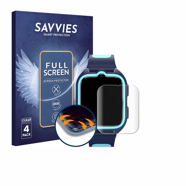 "4X Full-Screen Schutz Folie FüR Baolubao Z30 1.75\" 3D Curved Edge Display"-image