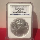 2011 American Eagle 25th anniversary set NGC MS69, Early Releases