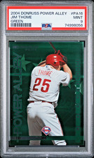2004 DONRUSS POWER ALLEY GREEN #16 JIM THOME PHILLIES SP #20/25 PSA 9 MINT POP 1