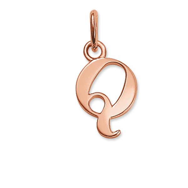 Thomas Sabo PE604-415-12 Ketten-AnhäNger Buchstabe Q Silber Rosé Vergoldet-image