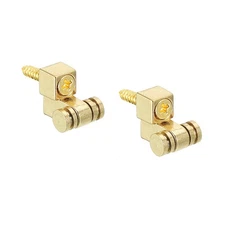 Guitar Roller String Tree Retainer Guides Gold for Guitar with Screws 2pcs