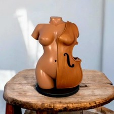 Music Curvy Goddess Torso Femminile,Busto Corpo Femminile Stampo Silicone per Candela,Sapone