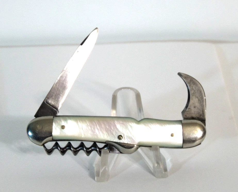 "Vom Cleff & Co." "Lion Cutlery" "Sommelier's Knife" "Mother of Pearl Scales" - Image 2 of 4