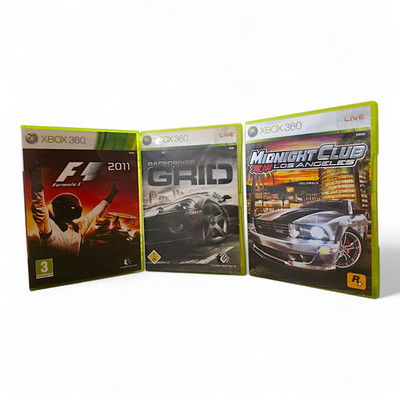 Xbox 360 Rennspiel Bundle F1 2011 GRID PAL Midnight Club Los Angeles NTSC-J