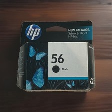 Genuine HP 56 Black Standard Yield Ink Cartridge C6656AN 140 