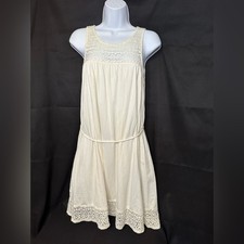 H M Cream Lace Sleeveless Dress "S"