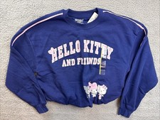 Hello Kitty And Friends Sweatshirt Women Small Kuromi My Melody Fleece Bubble