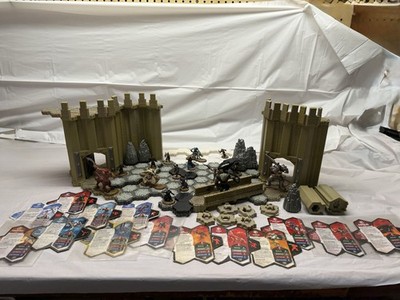 Huge Heroscape Lot, Rare Figures, Sir Hawthorne, Nerak, Cards, Yellowed Fort