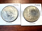 Peace Silver Dollars Lot of Two (2) 1922