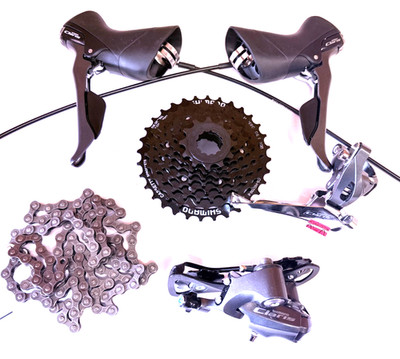 ClarisR2000系 FD STI Shimano Claris R2000 2x8 Groupset STI Shifters RD FD Cassette 12