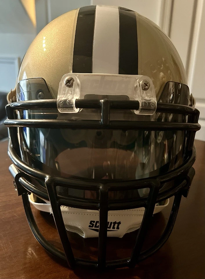 Nuevo Casco de Fútbol Americano Tamaño Completo Auténtico New Orleans Saints Schutt Air XP Adulto L Foto 3 de 4
