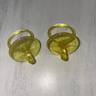 Vintage Original Cabbage Patch Kids Doll Yellow Hard Plastic Pacifier # 3918