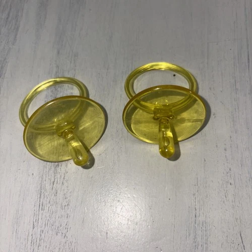 Vintage Original Cabbage Patch Kids Doll Yellow Hard Plastic Pacifier # 3918