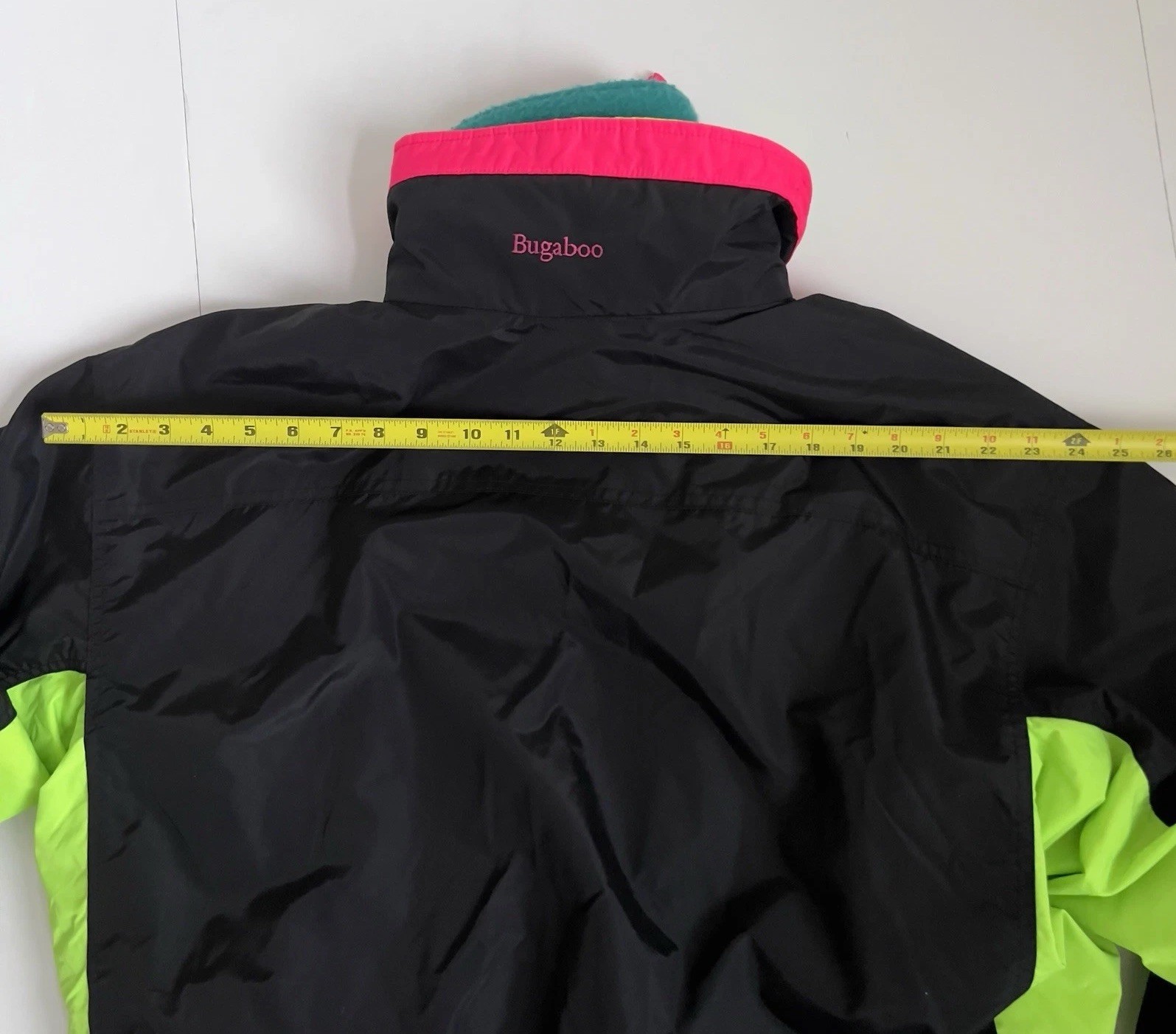 Columbia Bugaboo Interchange 3-in-1 Jacket Men’s L Vintage 90s Neon Ski Coat