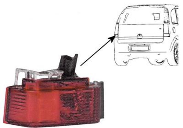 Nebelschlussleuchte VAN Wezel 3781927 FüR Meriva X03 Opel GroßRaumlimousine Cdti-image