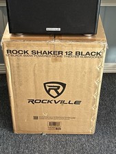 Rockville Rock Shaker 12" Inch Black 800W Powered Home Theater Subwoofer