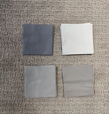 NEW! Fabric Charm Pack 42 Squares 5" of Robert Kaufman Kona Gray Solids Variety 