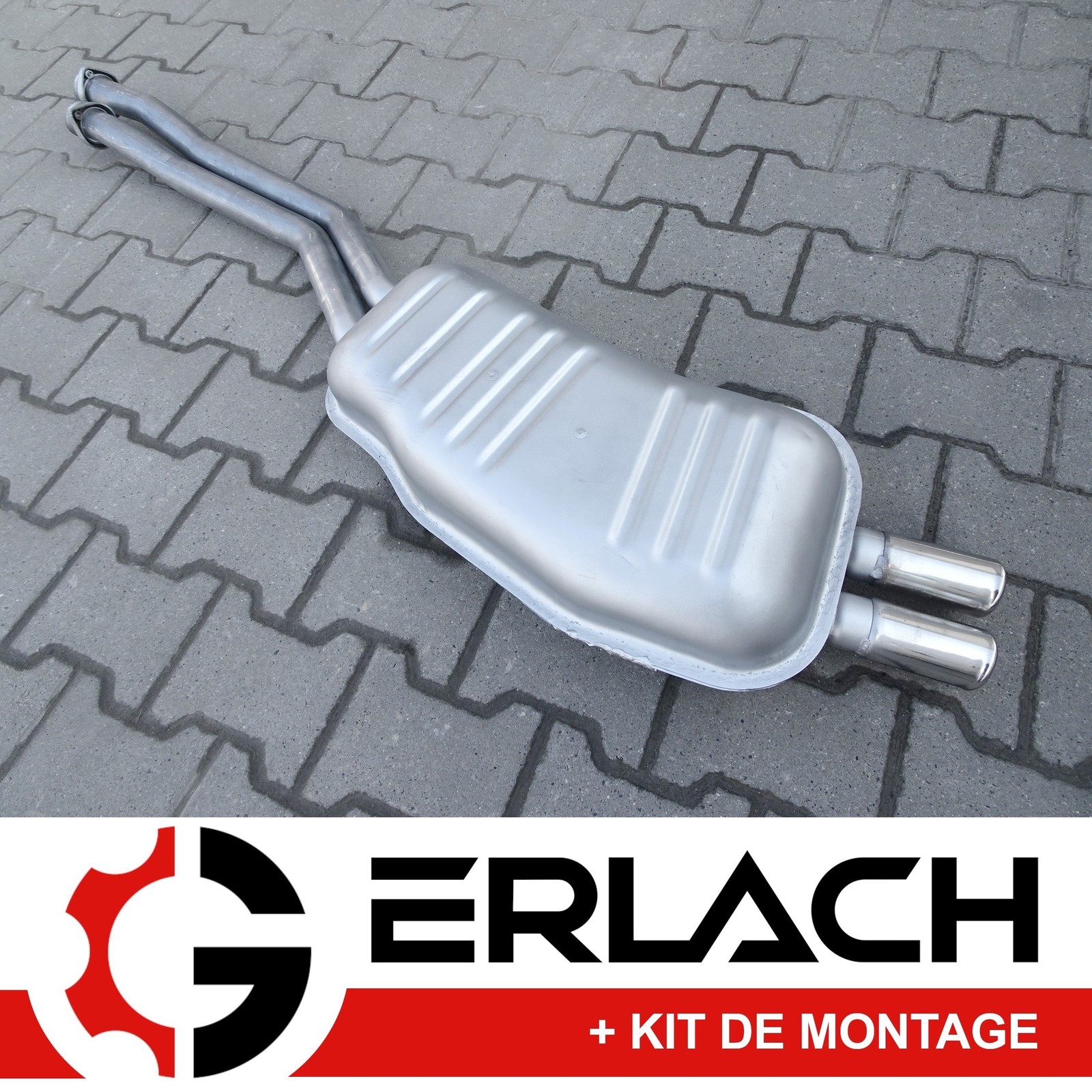 Silencieux d'échappement pour BMW Série 3 E36 325i de 1990 à 1995 en acier inoxydable 461
