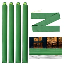 4 Pcs Long Canvas Sandbags Flood Protection Thickened Reusable Sand Bags Rain...