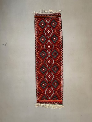 Turkish Kilim Runner 330x100 cm, Vintage Kelim Rug, Flat weave  2512