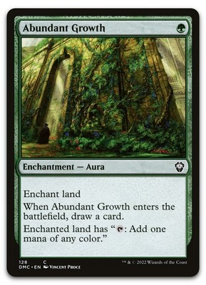 Abundant Growth #128 (NM) Dominaria United DMC Magic MTG