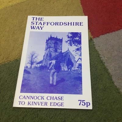 THE STAFFORDSHIRE WAY . MAPS & GUIDES. Rare vintage leaflet. Fast Free shipping