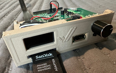 Amiga 2000 Gotek Floppy Drive .91in Display w/Rotary + SD + Speaker AT32F415