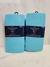 Lot Of 2 Faded Glory Girls Tights Size 7-10 Blue Heavyweight Cotton Tights 