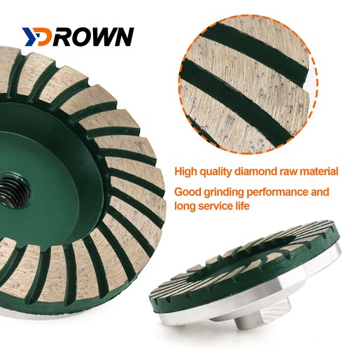 4" Diamond Turbo Grinding Cup Wheel Coarse for Marble Angle Gringer Sanding - Picture 18 of 34