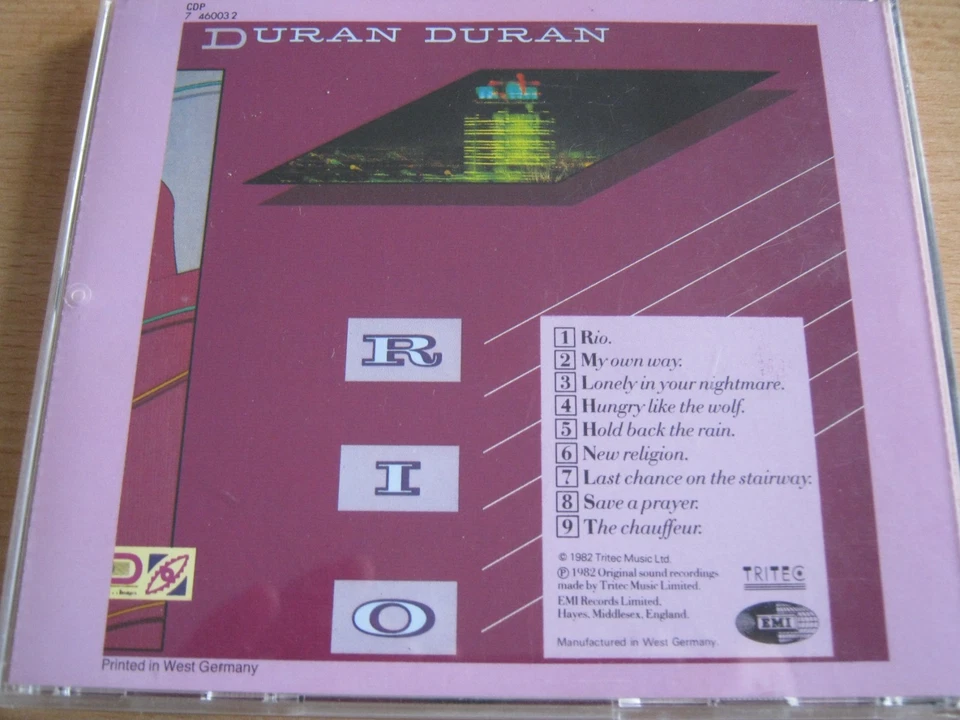 Duran Duran "Rio" (1982) "Hungry Like The Wolf" "New Religion" "Save A Prayer" - Bild 2 von 3