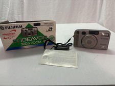 Vintage Fujifilm Endeavor 300ix Zoom Camera APS Film Point Shoot Flash Box