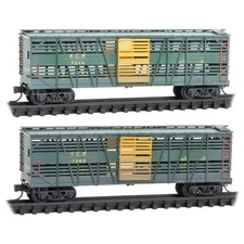 Micro-Trains MTL N-Scale Ferrocarril del Pacifico Stock Cars Weathered 2-Pack