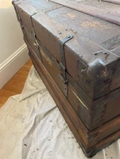 Early 20th Century Cunard Line Steamer Trunk