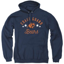 Coast Guard Academy Adult Pullover Hoodie Bears, Navy, S-3XL