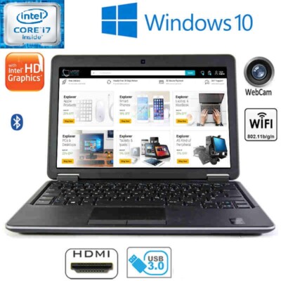 Dell Latitude E7440 i7 4600U 2.10 GHz 8GB 16GB RAM 500GB 1TB SSHD  Win 10 Pro