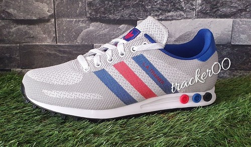 ADIDAS LA Trainer Nero Bianco Rosso Blu Uomo Scarpe da ginnastica FX3491  shiping veloce | eBay