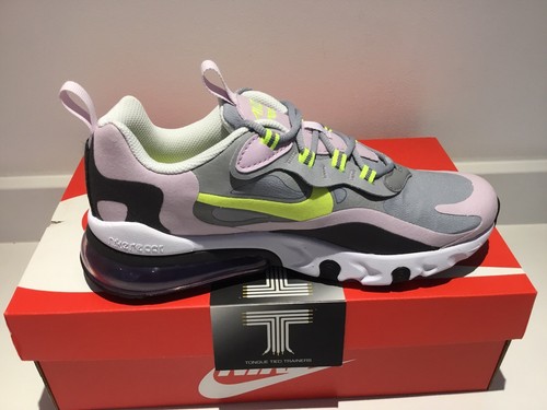 Nike Air Max 270 React ""Grau/Zitronengift"" ~ BQ0103 010 ~ UK Größe 5,5 ~ Euro 38,5 - Bild 5 von 6