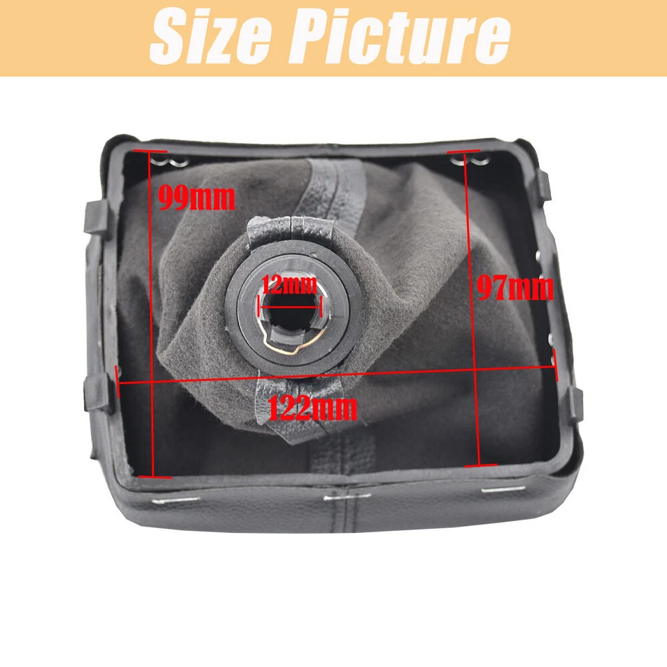 MT 5 Speed For VW Polo 9N 9N2 9N3 2002-2009 Gear Shift Knob Lever Shifter Boot - Image 3 of 4