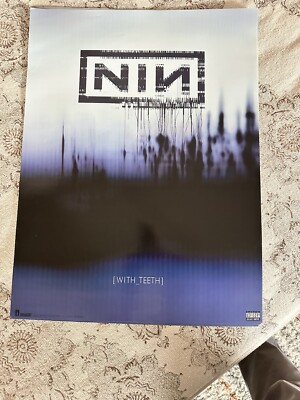Nine Inch Nails  With Teeth Promotional Poster 18x24 RARE 2005 NIN Dead Stock