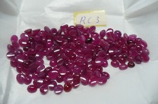 3 St . Ovale   Rubin Cabochon ca. 6 X 5 mm  RC 3