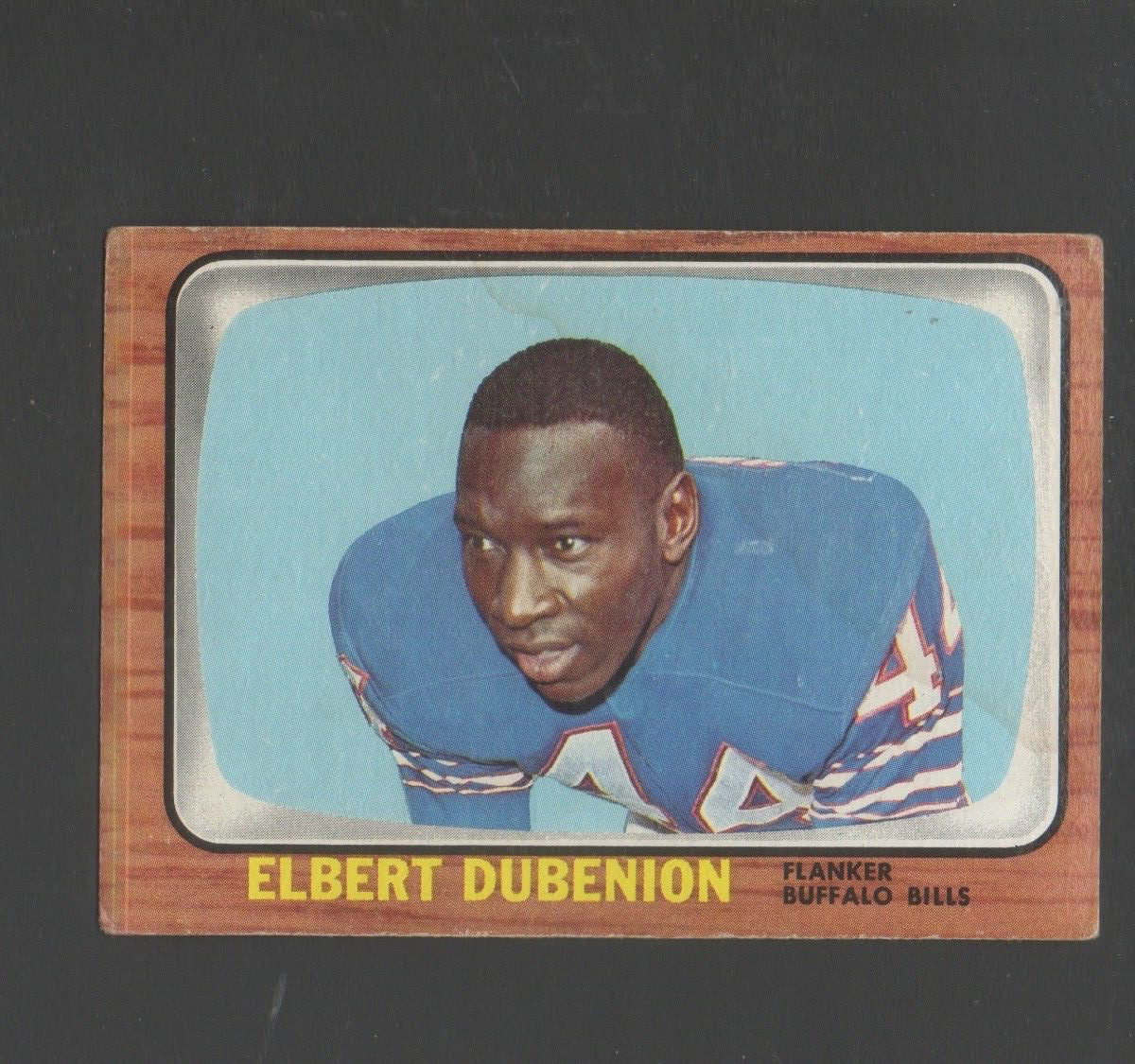 1966 Topps Football Card #23 Elbert Dubenion-Buffalo Bills Vg Ex Card