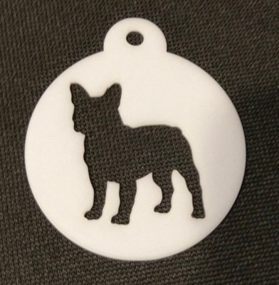 Französische Bulldogge Cupcake Cookie Keks Kaffee Schablone - 2 Größen verfügbar