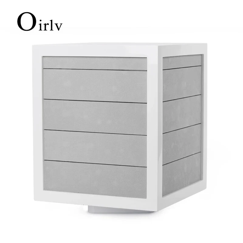 Rotating Earring Display Stand Jewelry Storage Organizer Holder Showcase - Image 4 of 4