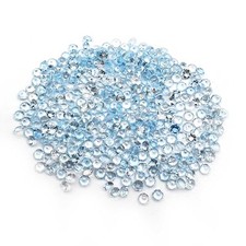 Natural Sky Blue Topaz Round Cut Loose Gemstone Lot 154 Pcs 3 MM 20 CT