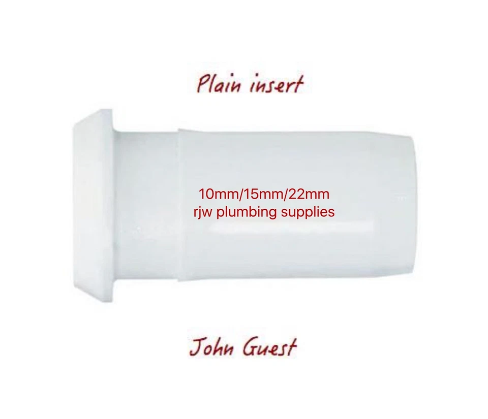 JOHN GUEST SPEED FIT JG SPEEDFIT PIPE INSERTS PLAIN PIPE INSERTS JOHN GUEST PIPE INSERTS10mm/15mm/22m