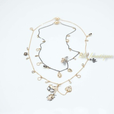 NIB Swarovski 5416699 Magnetic Necklace Mixed Metal Butterfly